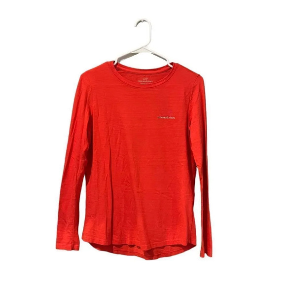Vineyard Vines Tops - Vineyard Vines Performance Women's XS Red Long Sleeve Crewneck T Shirt